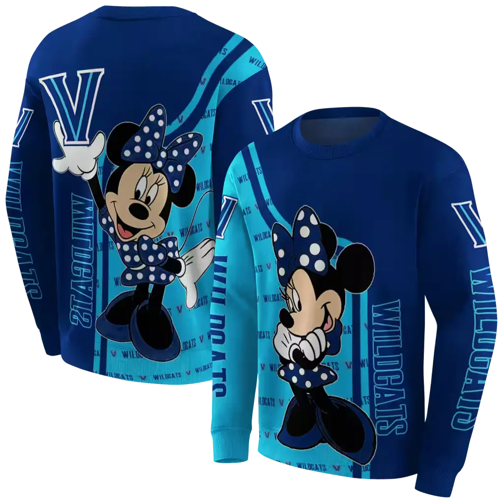 villanova wildcats minnie mouse navy hoodie premium grade villanova wildcats minnie mouse navy hoodie premium grade
