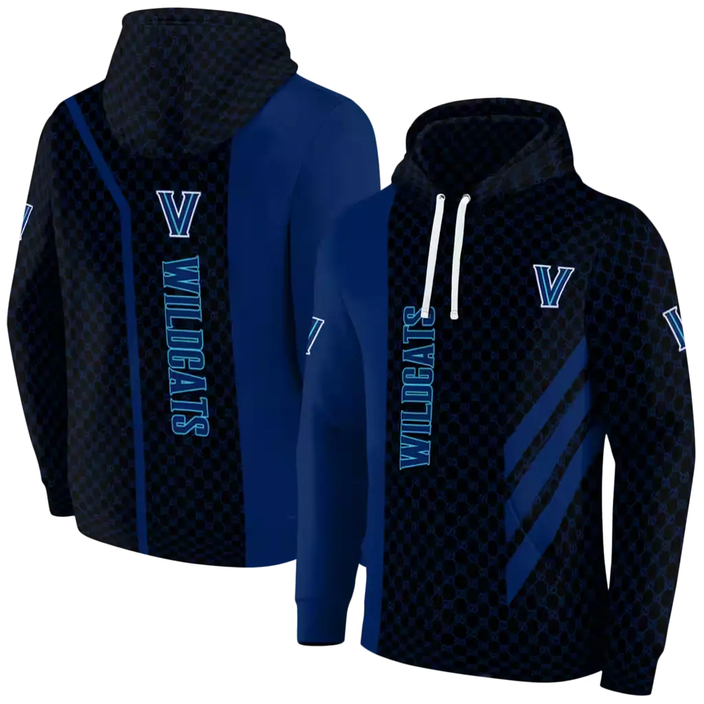villanova wildcats monogram pattern navy hoodie fashion forward villanova wildcats monogram pattern navy hoodie fashion forward