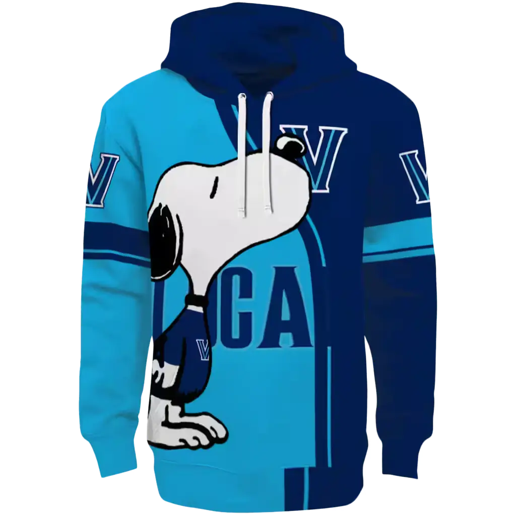 villanova wildcats playful snoopy navy hoodie best selling villanova wildcats playful snoopy navy hoodie best selling