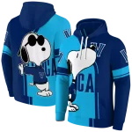 villanova wildcats playful snoopy navy hoodie best selling