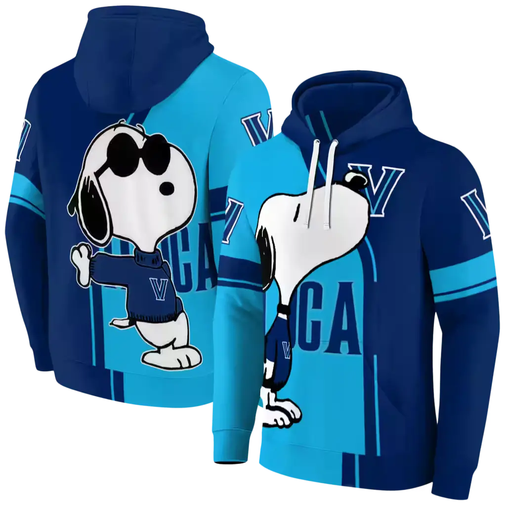 villanova wildcats playful snoopy navy hoodie fashion forward villanova wildcats playful snoopy navy hoodie fashion forward