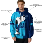 villanova wildcats playful snoopy navy hoodie best selling
