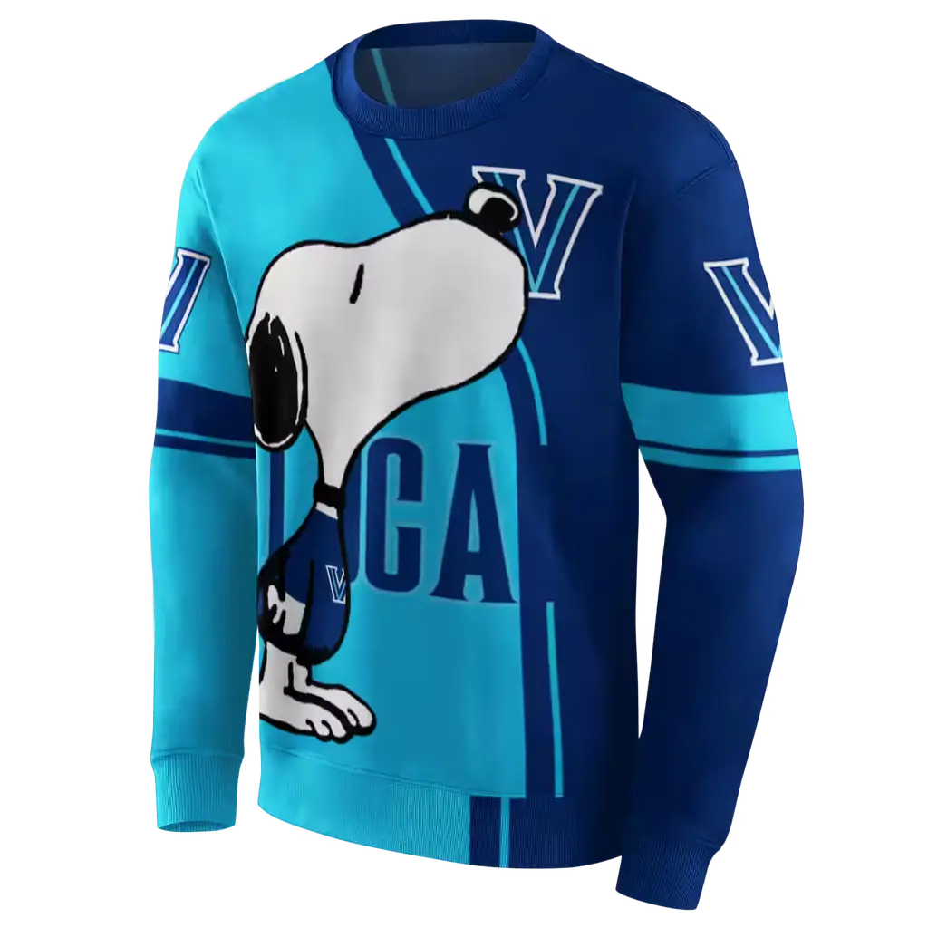 villanova wildcats playful snoopy navy hoodie new arrival villanova wildcats playful snoopy navy hoodie new arrival