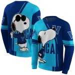 villanova wildcats playful snoopy navy hoodie best selling
