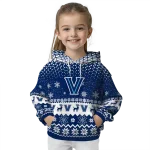 villanova wildcats reindeer motif navy hoodie best selling