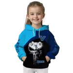 villanova wildcats skull punisher light blue black hoodie best selling
