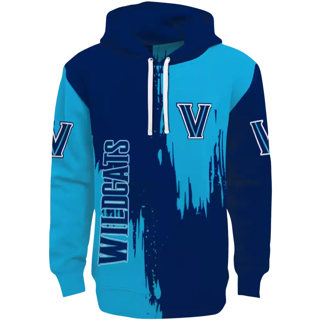 villanova wildcats splatter effect navy hoodie best selling villanova wildcats splatter effect navy hoodie best selling