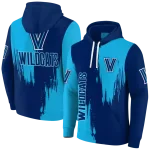 villanova wildcats splatter effect navy hoodie best selling
