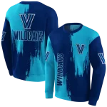 villanova wildcats splatter effect navy hoodie best selling