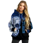 villanova wildcats sugar skull navy black hoodie best selling