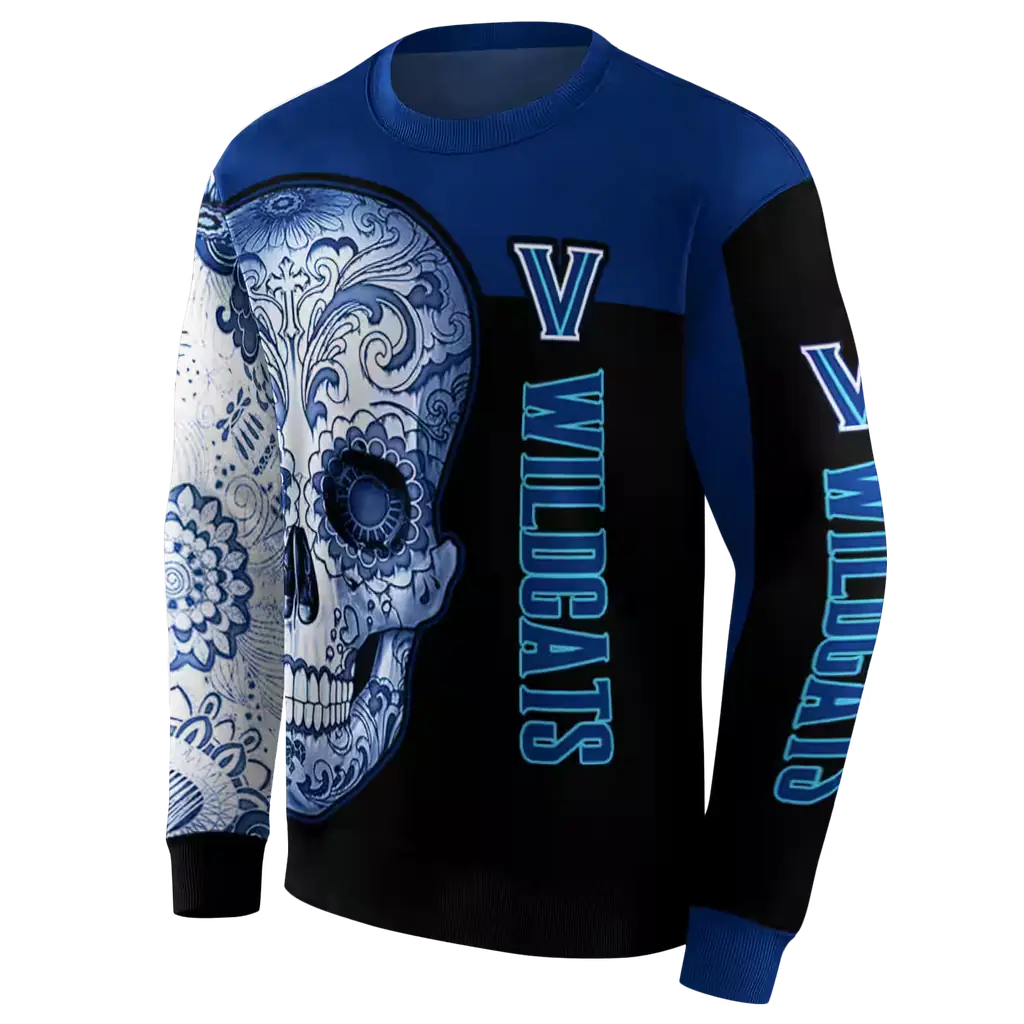 villanova wildcats sugar skull navy black hoodie new arrival villanova wildcats sugar skull navy black hoodie new arrival