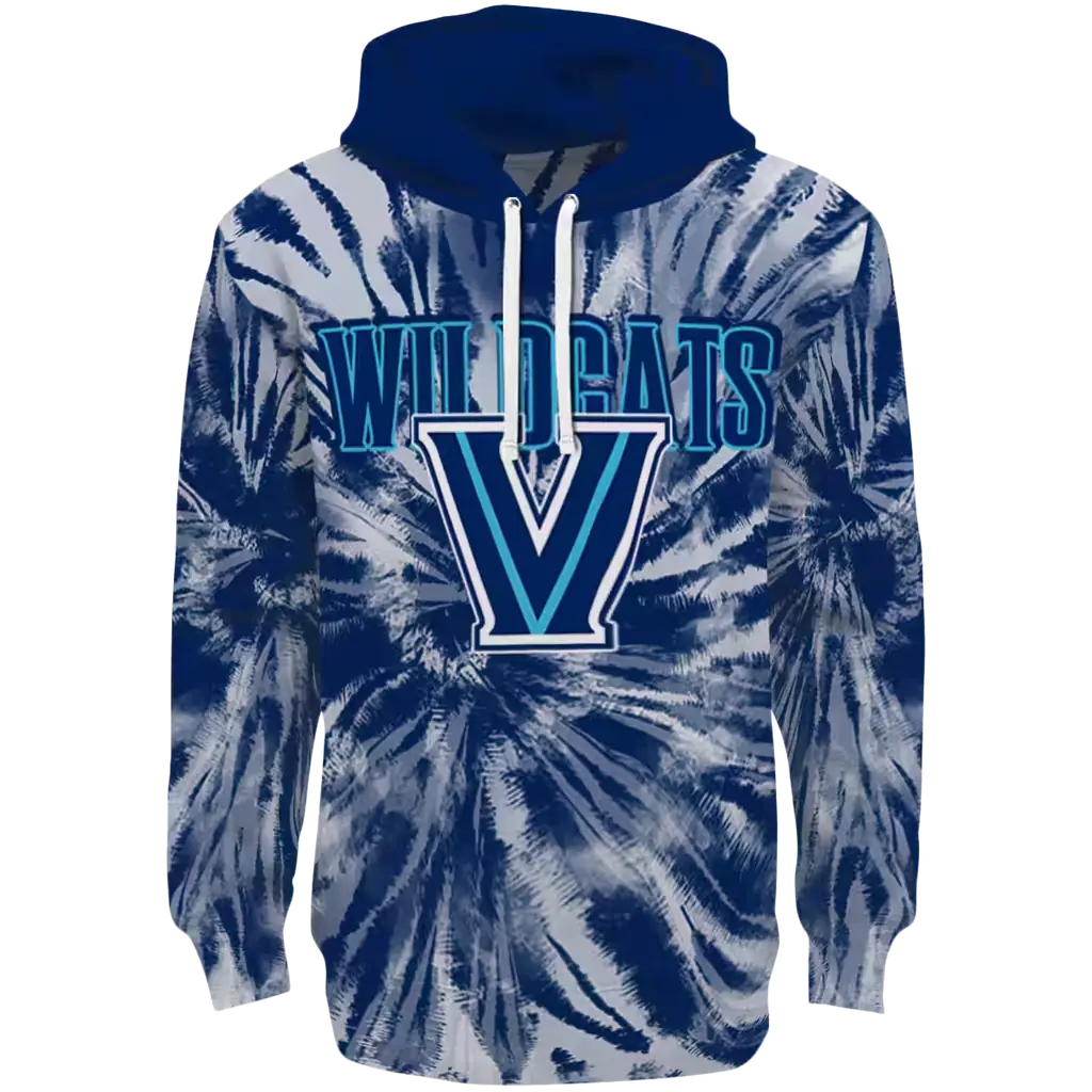 villanova wildcats tie dye pattern navy hoodie best selling villanova wildcats tie dye pattern navy hoodie best selling