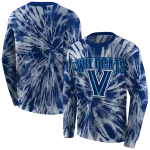 villanova wildcats tie dye pattern navy hoodie best selling