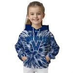 villanova wildcats tie dye pattern navy hoodie best selling