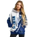 villanova wildcats triangular pattern navy white hoodie best selling