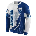 villanova wildcats triangular pattern navy white hoodie best selling