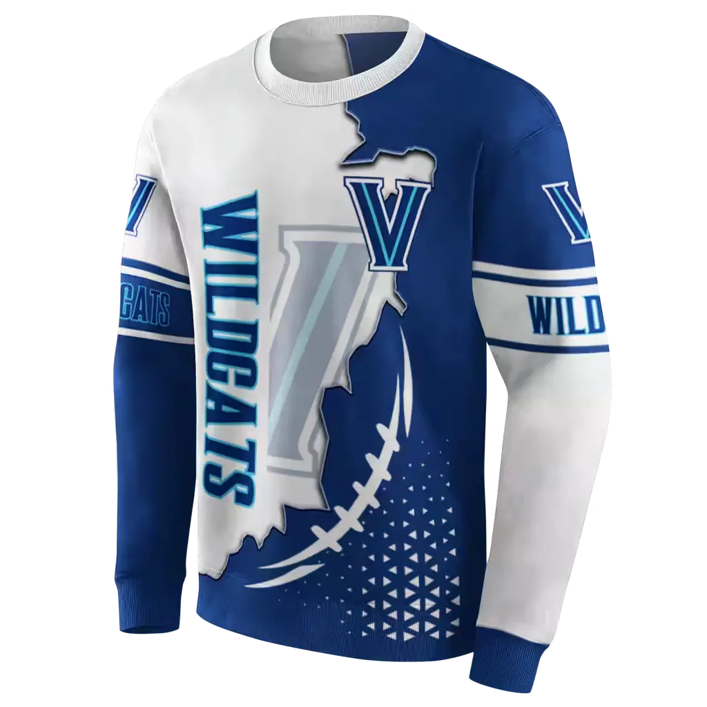 villanova wildcats triangular pattern navy white hoodie new arrival villanova wildcats triangular pattern navy white hoodie new arrival