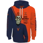 virginia cavaliers achmed skull blue hoodie best selling