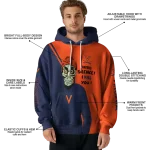 virginia cavaliers achmed skull blue hoodie best selling