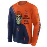 virginia cavaliers achmed skull blue hoodie best selling