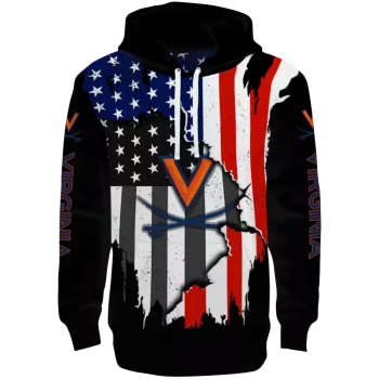 virginia cavaliers american pride black hoodie best selling