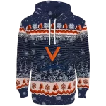 virginia cavaliers christmas trees blue hoodie best selling