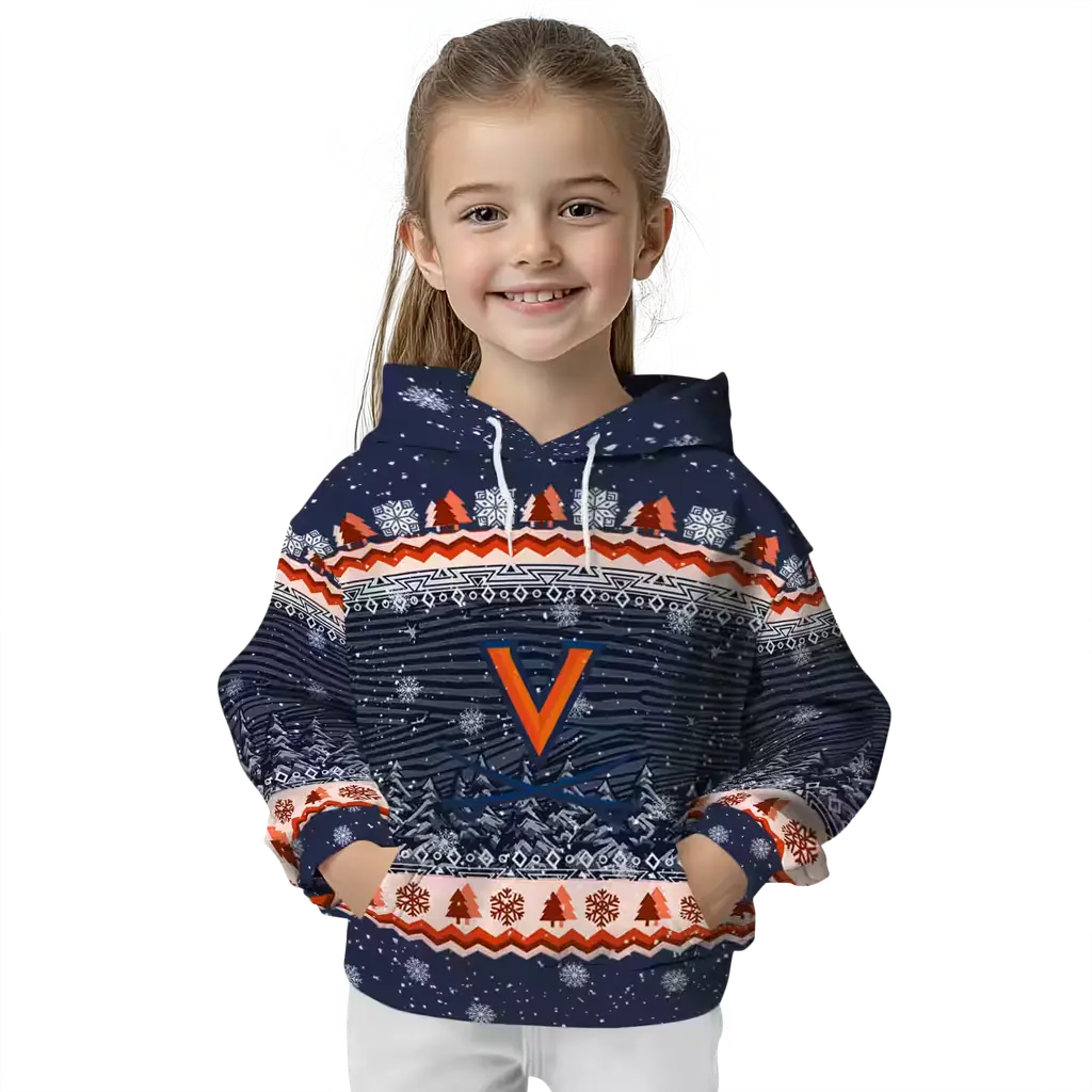 virginia cavaliers christmas trees blue hoodie top rated virginia cavaliers christmas trees blue hoodie top rated