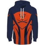 virginia cavaliers concentric lines blue black hoodie best selling