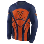 virginia cavaliers concentric lines blue black hoodie best selling
