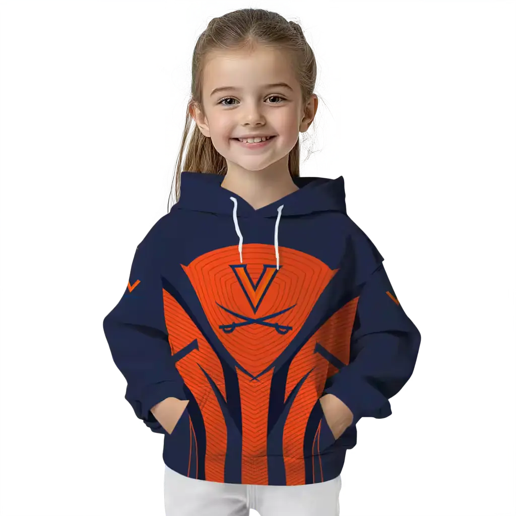 virginia cavaliers concentric lines blue black hoodie top rated virginia cavaliers concentric lines blue black hoodie top rated