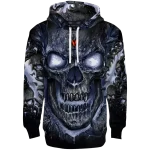 virginia cavaliers demonic skull blue black hoodie best selling