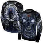 virginia cavaliers demonic skull blue black hoodie best selling