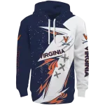 virginia cavaliers dynamic slash blue white hoodie best selling