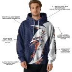 virginia cavaliers dynamic slash blue white hoodie best selling