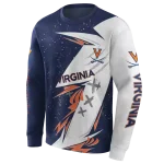 virginia cavaliers dynamic slash blue white hoodie best selling