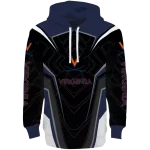 virginia cavaliers futuristic pattern blue black hoodie best selling