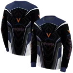 virginia cavaliers futuristic pattern blue black hoodie best selling