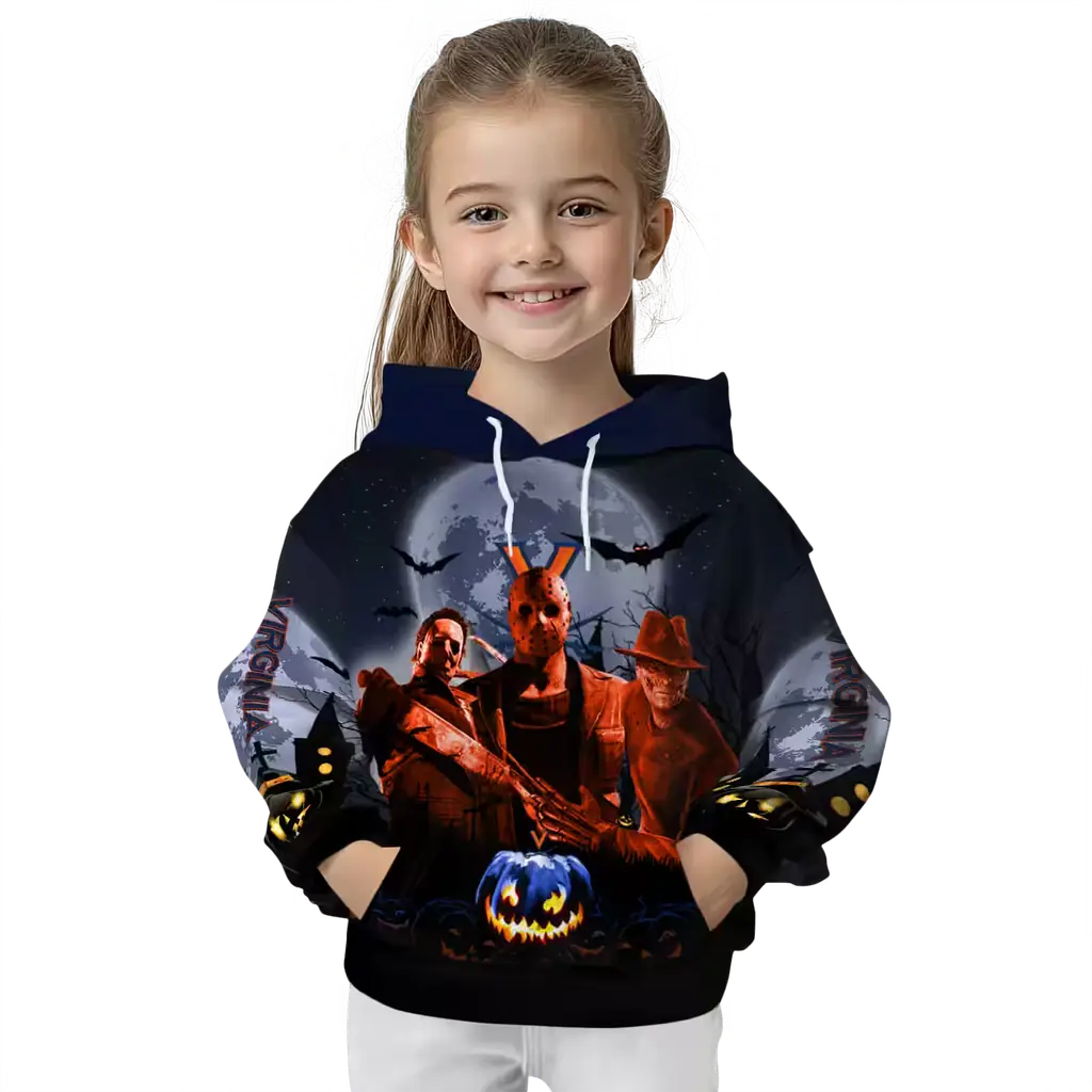 virginia cavaliers halloween vibes blue black hoodie top rated virginia cavaliers halloween vibes blue black hoodie top rated