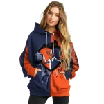 virginia cavaliers heartbeat graphic blue hoodie best selling