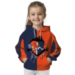 virginia cavaliers heartbeat graphic blue hoodie best selling