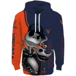virginia cavaliers jack skellington blue hoodie best selling