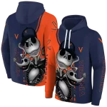 virginia cavaliers jack skellington blue hoodie best selling