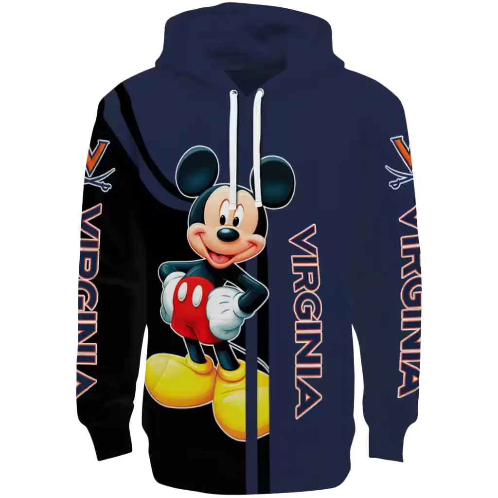 virginia cavaliers mickey mouse blue black hoodie best selling virginia cavaliers mickey mouse blue black hoodie best selling