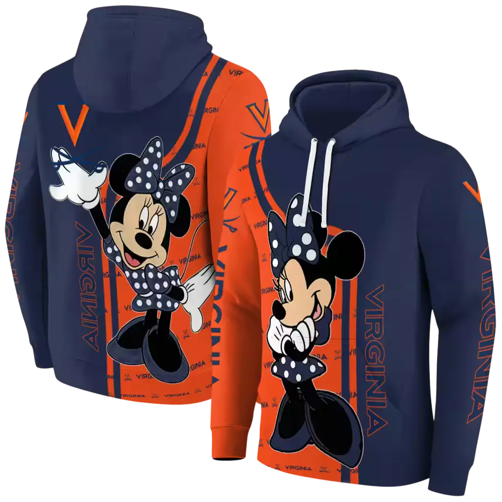 virginia cavaliers minnie mouse blue hoodie fashion forward virginia cavaliers minnie mouse blue hoodie fashion forward