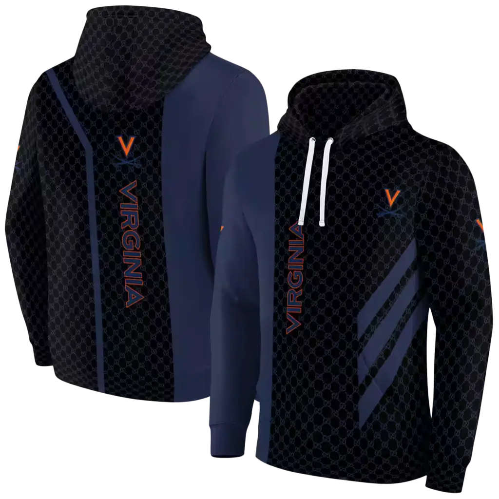 virginia cavaliers monogram pattern blue hoodie fashion forward virginia cavaliers monogram pattern blue hoodie fashion forward