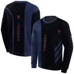 virginia cavaliers monogram pattern blue hoodie best selling