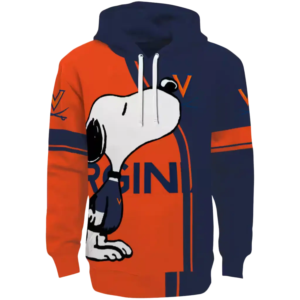 virginia cavaliers playful snoopy blue hoodie best selling virginia cavaliers playful snoopy blue hoodie best selling