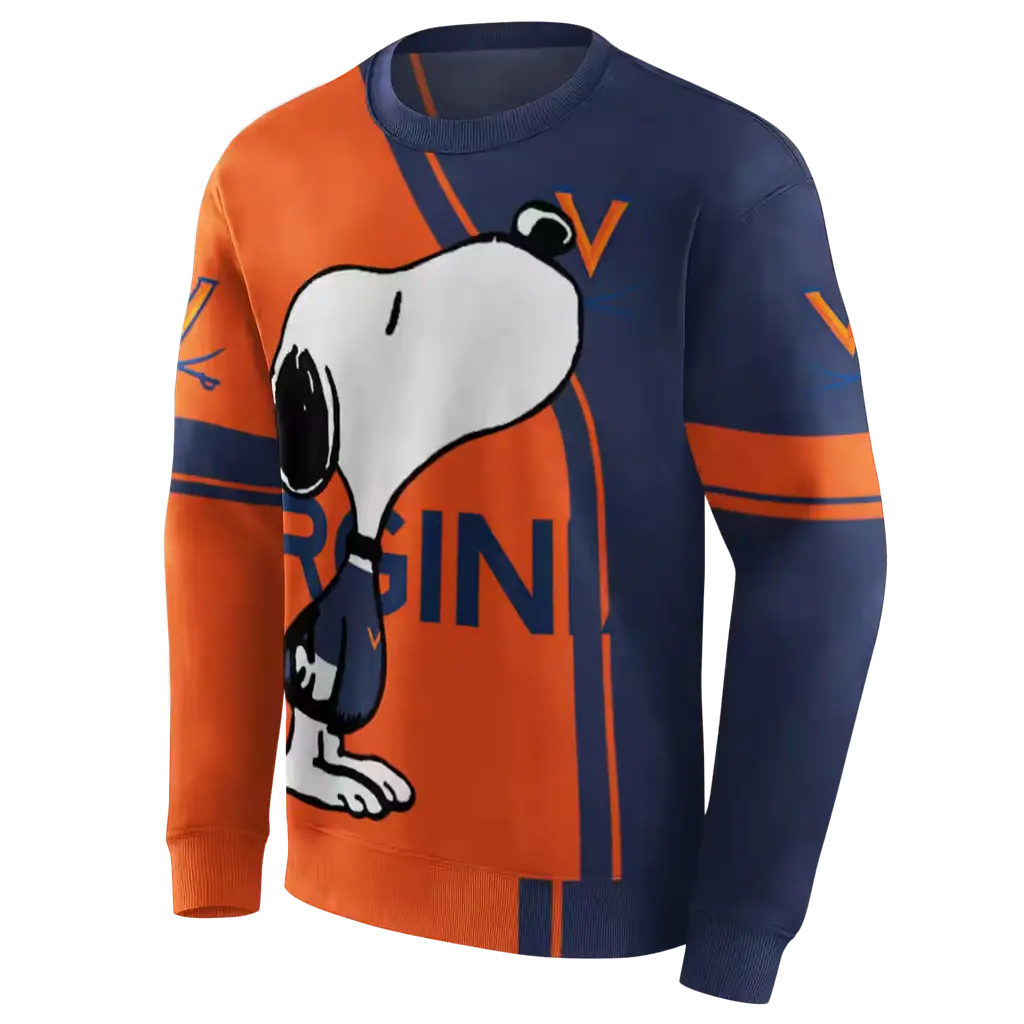 virginia cavaliers playful snoopy blue hoodie new arrival virginia cavaliers playful snoopy blue hoodie new arrival
