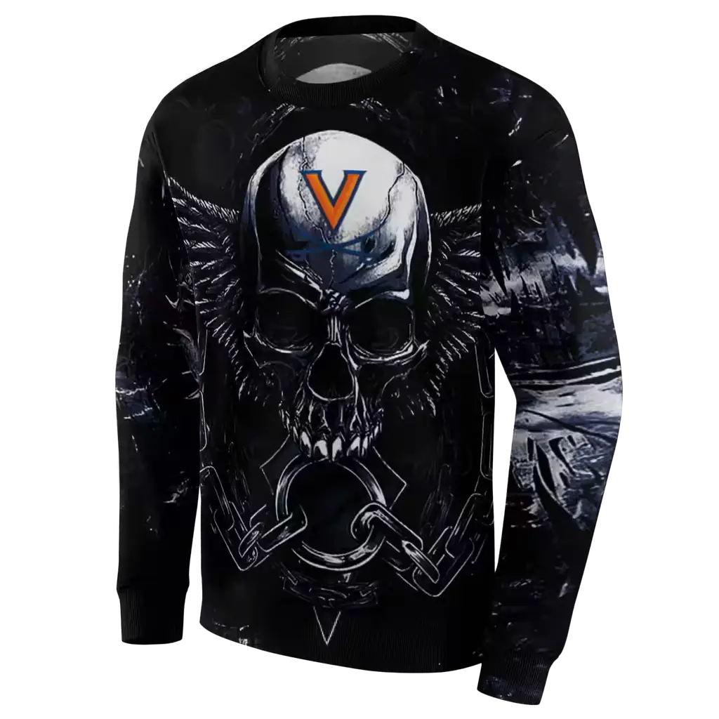 virginia cavaliers skull artwork blue black hoodie new arrival virginia cavaliers skull artwork blue black hoodie new arrival
