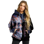 virginia cavaliers skull motif blue black hoodie best selling
